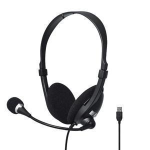 AUDIFONO CON MICROFONO  DIADEMA UNNO TEKNO HS7205BK USB ACE5 NEGRO 100% Nuevo