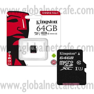 MEMORIA  MICROSD  64GB  KINGSTON CLASE 10 100% Nuevo