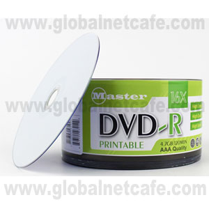PAQUETE DE 10 DVD-R IMPRIMIBLES 16X 4.7GB 