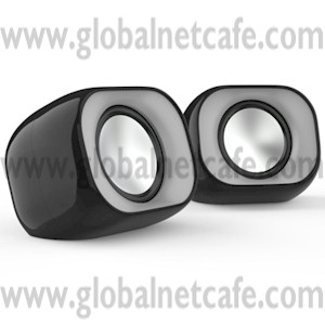 BOCINA 2 PIEZAS HP DHE-2111 6WATTS PLUG 3.5 SE CARGAN X USB 100% Nuevo