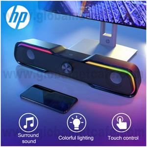 BOCINA 1 PIEZA DHE-6003 HORIZONTAL TIPO BARRA HP USB Y PLUG 