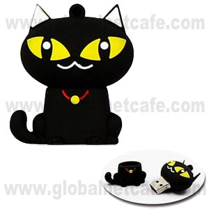 MEMORIA  USB     8GB  GATO NEGRA 100% Nuevo