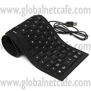 TECLADO USB FLEXIBLE NEGRO 