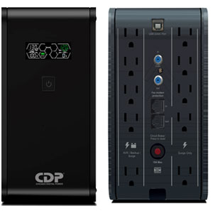 2000VA CON 1200WATTS DE CAPACIDAD UPS Y REGULADOR  CDP R-SMART2010 110V 10TOMAS 100% Nuevo